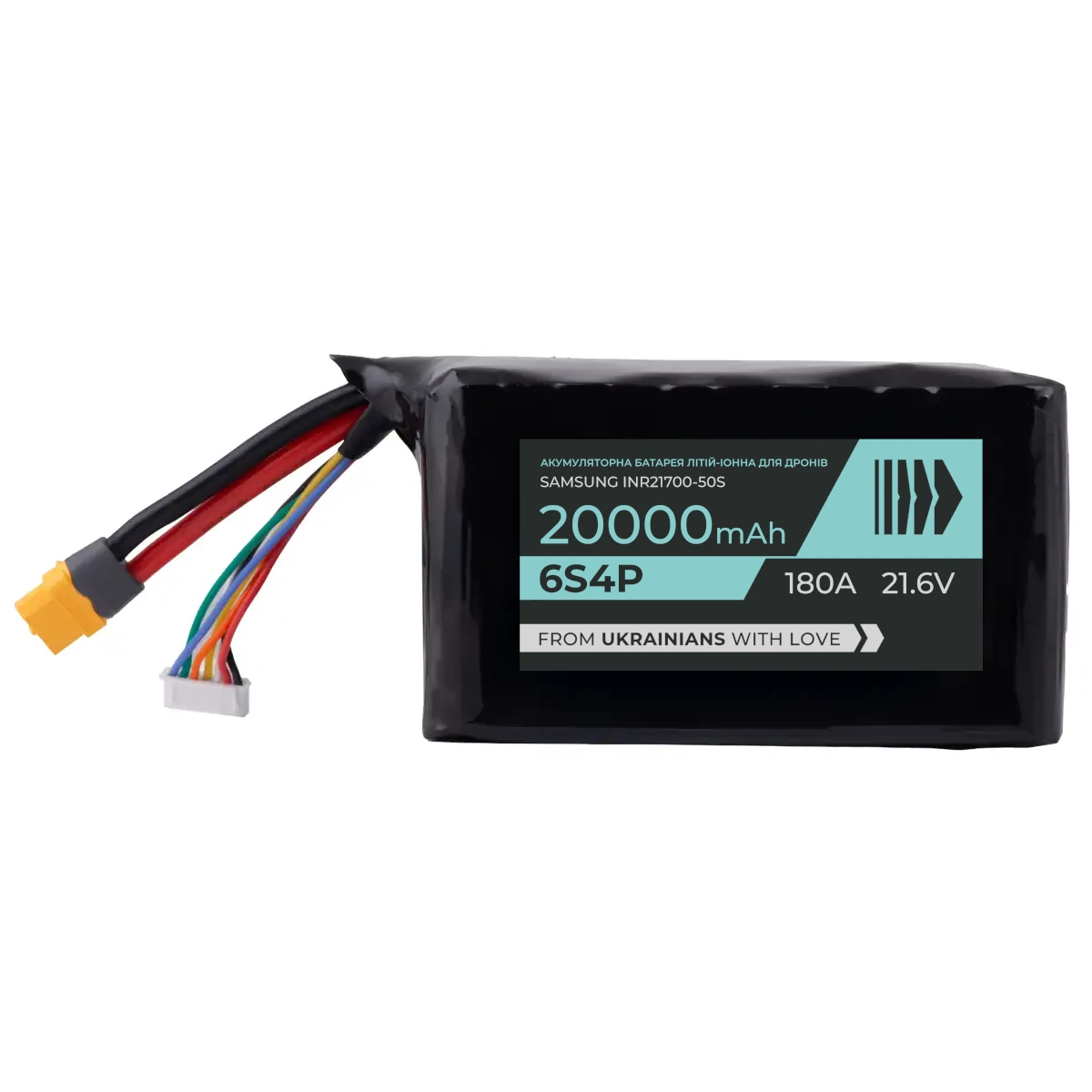 Акумулятор для коптерів та літаків BTRY 6S4P на елементах Samsung INR21700-50S